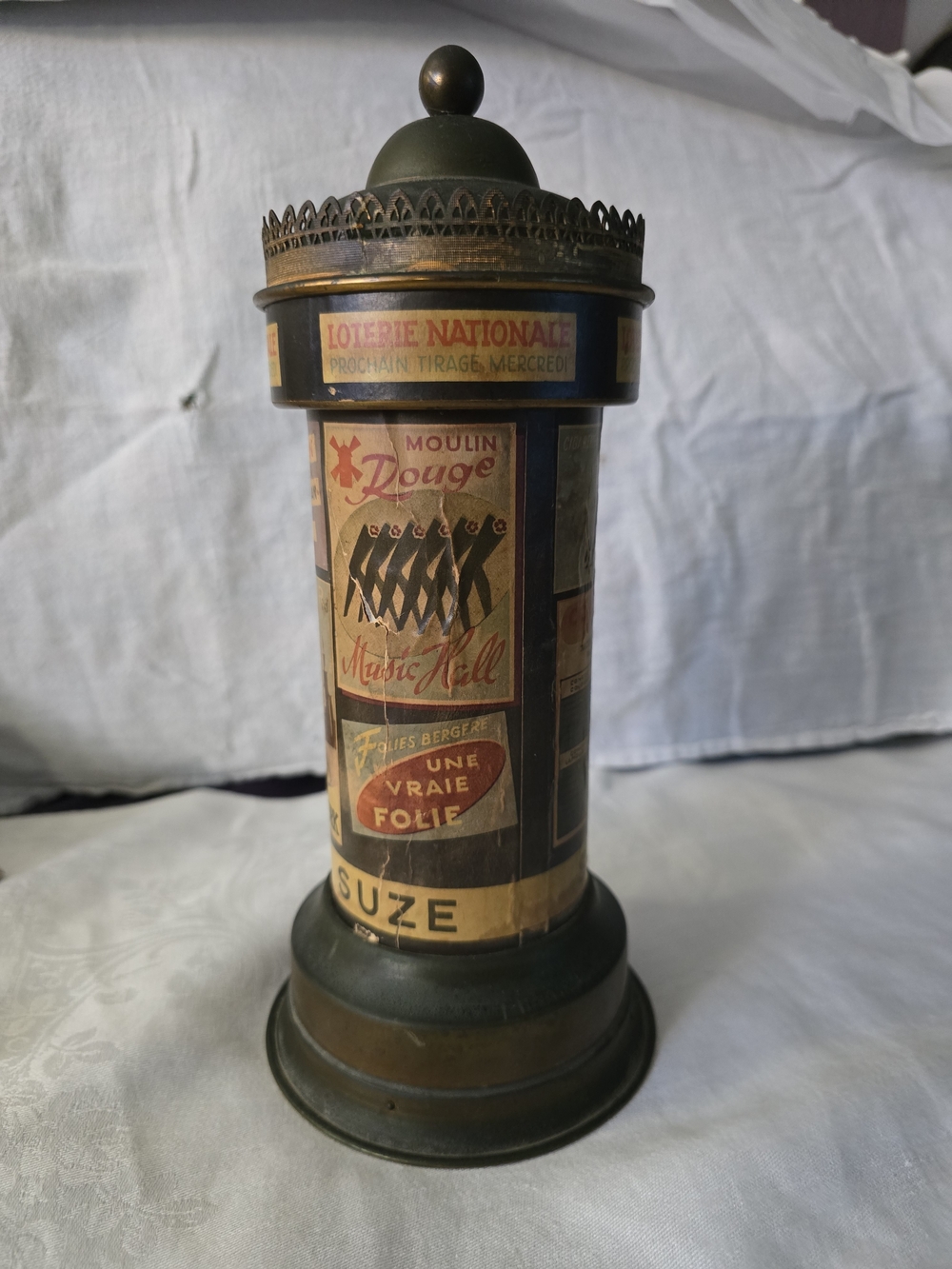Vintage 1930's French Art Deco Kiosk Cigarette Dispenser Rare Lido Cabaret